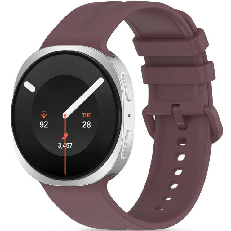 Ремінець Tech-Protect Silicone Evo для Samsung Galaxy Watch 9 (40/44mm) / 8 (40/44mm) / 8 Classic - Velvet Plum: фото 1 з 5