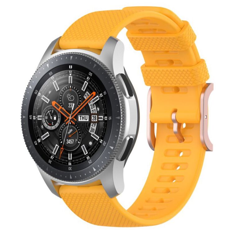 Ремешок UniCase Dot Pattern для Samsung Galaxy Watch 3 (45mm) - Yellow: фото 2 из 5