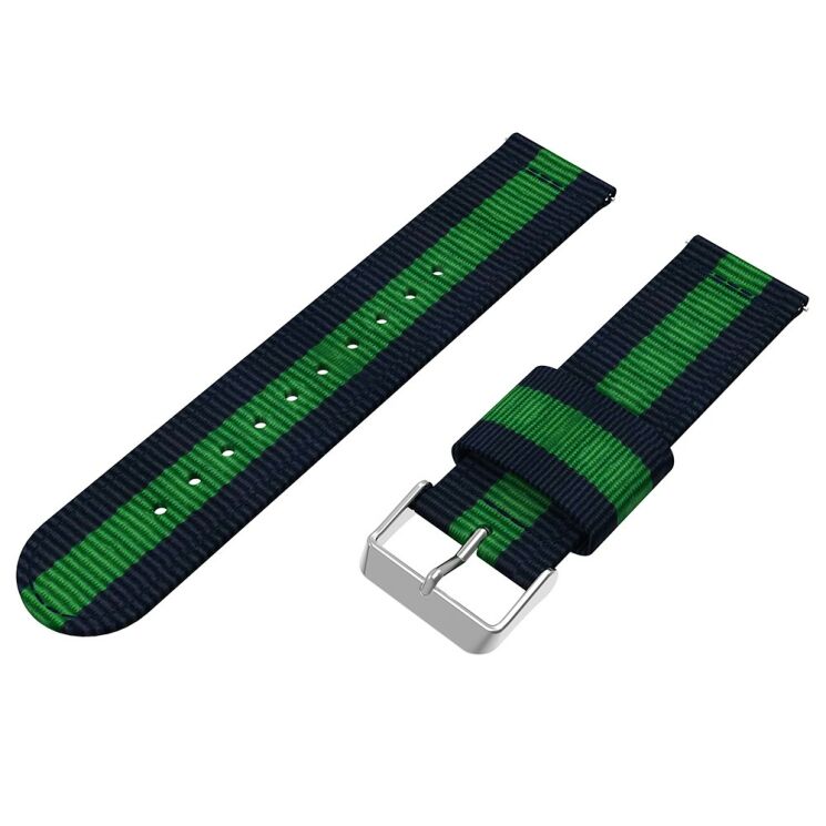 Ремінець UniCase Nylon для Samsung Galaxy Watch 42mm - Blue / Green: фото 3 з 5