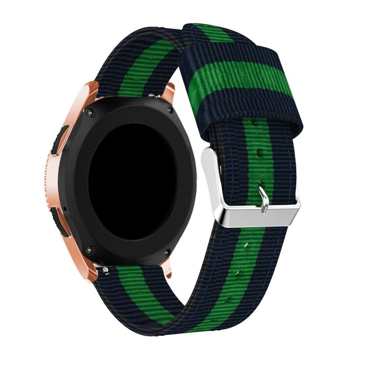 Ремінець UniCase Nylon для Samsung Galaxy Watch 42mm - Blue / Green: фото 4 з 5