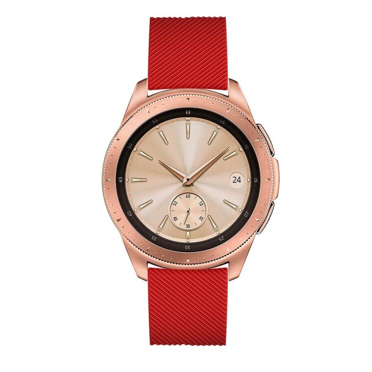 Ремешок UniCase Twill Texture для Samsung Galaxy Watch 42mm / Watch 3 41mm - Red: фото 3 из 6