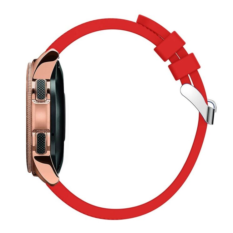 Ремешок UniCase Twill Texture для Samsung Galaxy Watch 42mm / Watch 3 41mm - Red: фото 4 из 6
