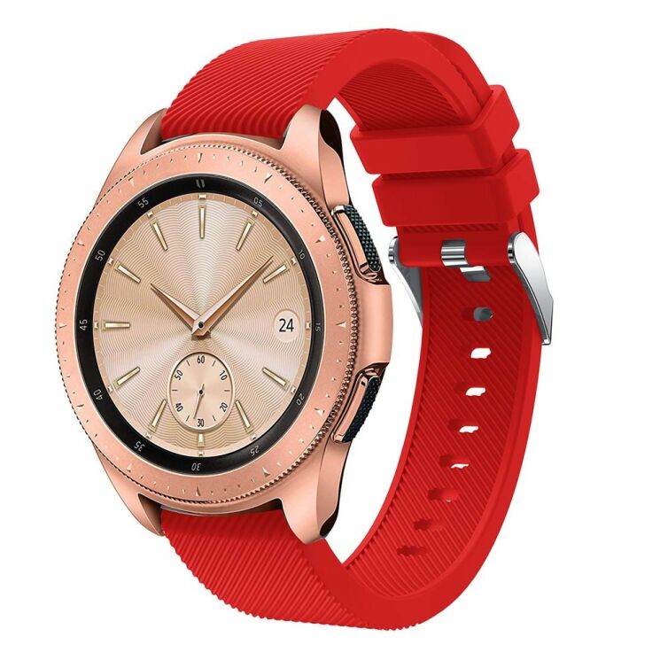 Ремешок UniCase Twill Texture для Samsung Galaxy Watch 42mm / Watch 3 41mm - Red: фото 1 из 6
