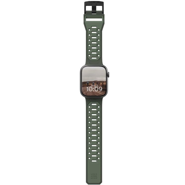 Ремінець URBAN ARMOR GEAR (UAG) Civilian (FW) для Apple Watch 46 / 44 / SE 44 / 45 / Ultra / Ultra 2 (49mm) 194002117272 - Olive Drab: фото 7 з 10