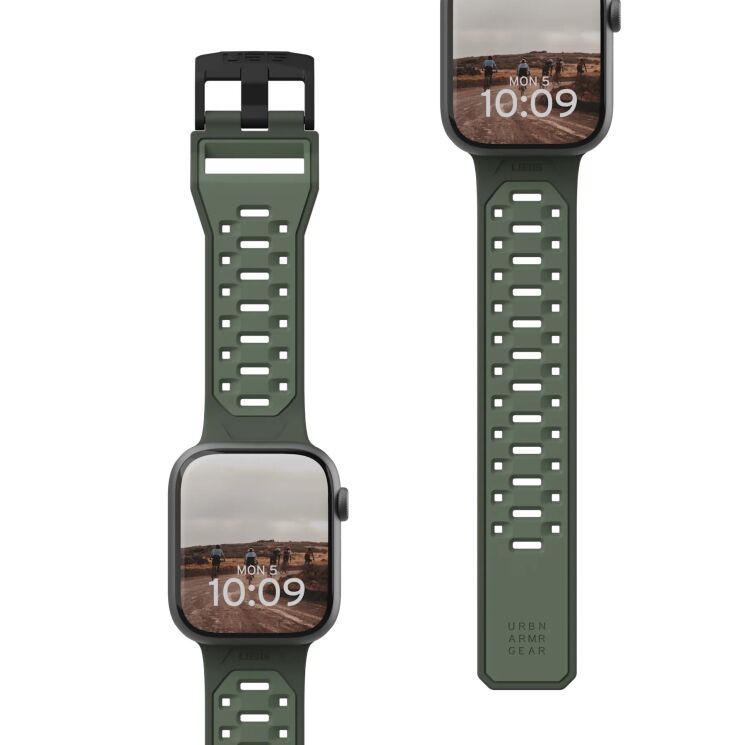 Ремінець URBAN ARMOR GEAR (UAG) Civilian (FW) для Apple Watch 46 / 44 / SE 44 / 45 / Ultra / Ultra 2 (49mm) 194002117272 - Olive Drab: фото 1 з 10