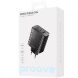 Мережевий зарядний пристрій Proove Speed Surge Gan 65W (USB + 2Type-C) - Black (960101B). Фото 2 з 6