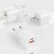 Сетевое зарядное устройство WIWU Wi-G017 GaN 33W (USB + Type-C) - White (995641W). Фото 11 из 11