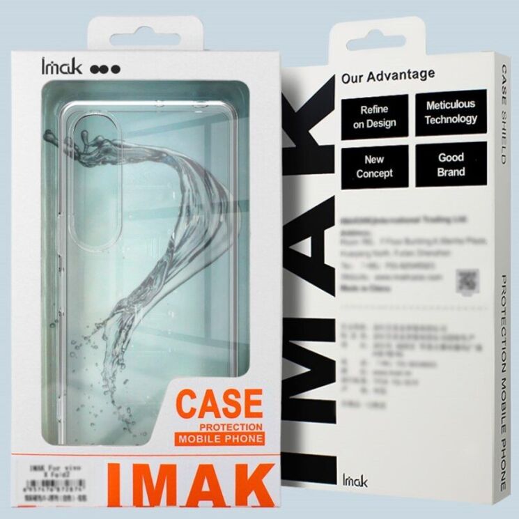 Силиконовый чехол IMAK UX-10 Series для Motorola Moto G15 - Transparent: фото 6 из 6