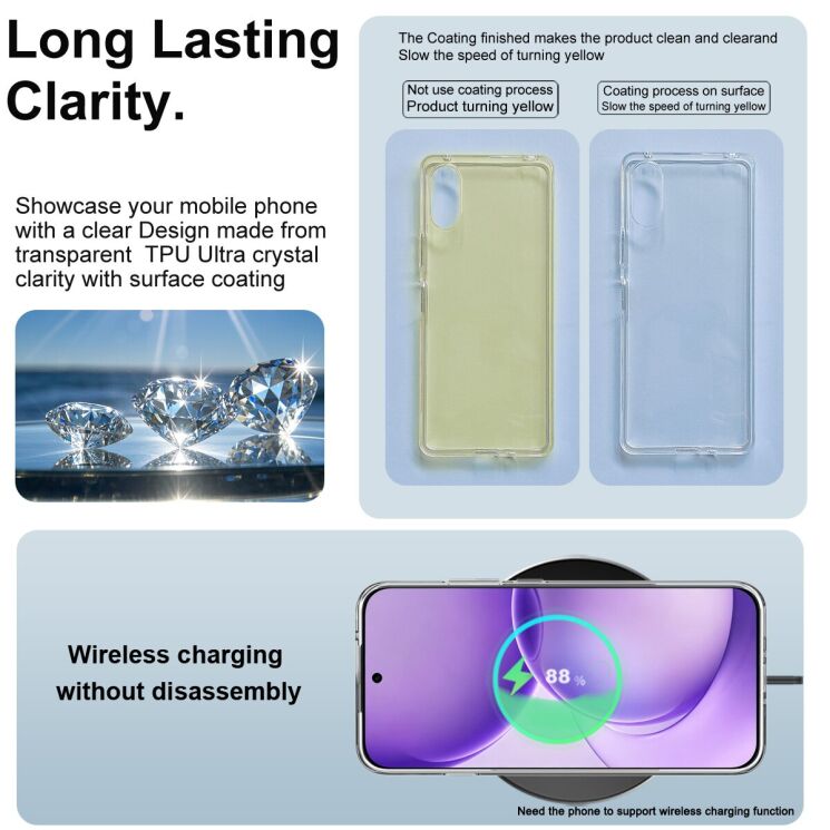 Силіконовий чохол IMAK UX-10 Series для OPPO Reno 16 F/FS - Transparent (413410T) Силіконовий чохол IMAK UX-10 Series для OPPO Reno 16 F/FS - Transparent: фото 8 з 9