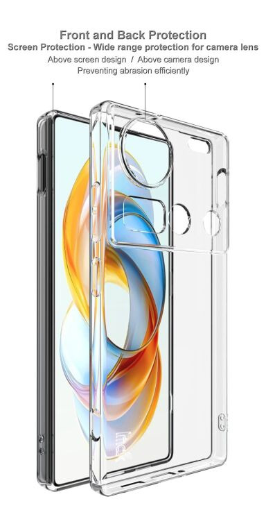 Силиконовый чехол IMAK UX-5 Series для ZTE Nubia Z70 Ultra - Transparent: фото 11 из 11