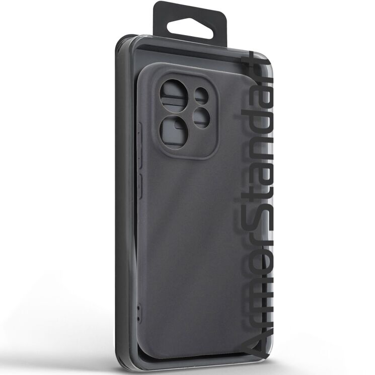 Силіконовий (TPU) чохол ArmorStandart Matte Slim Fit для OPPO Reno 15 Pro - Black: фото 3 з 5