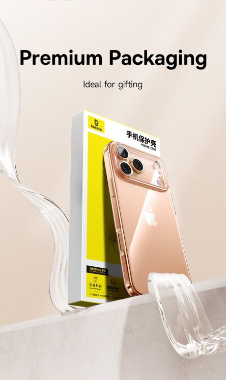 Силіконовий (TPU) чохол BASEUS Simple Series для Apple iPhone 17 Pro - Transparent: фото 14 з 14