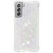 Силиконовый (TPU) чехол Deexe Liquid Glitter для Samsung Galaxy S21 FE (G990) - Shiny Hearts (230628B). Фото 3 из 7