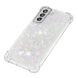 Силиконовый (TPU) чехол Deexe Liquid Glitter для Samsung Galaxy S21 FE (G990) - Shiny Hearts (230628B). Фото 4 из 7