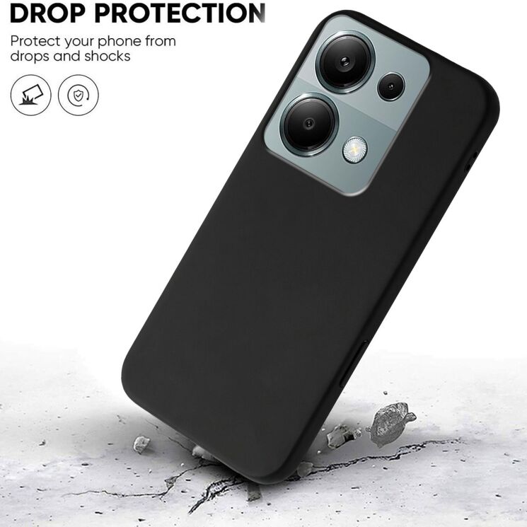 Силіконовий (TPU) чохол Deexe Matte Case для Xiaomi Redmi 17 - Black: фото 5 з 8