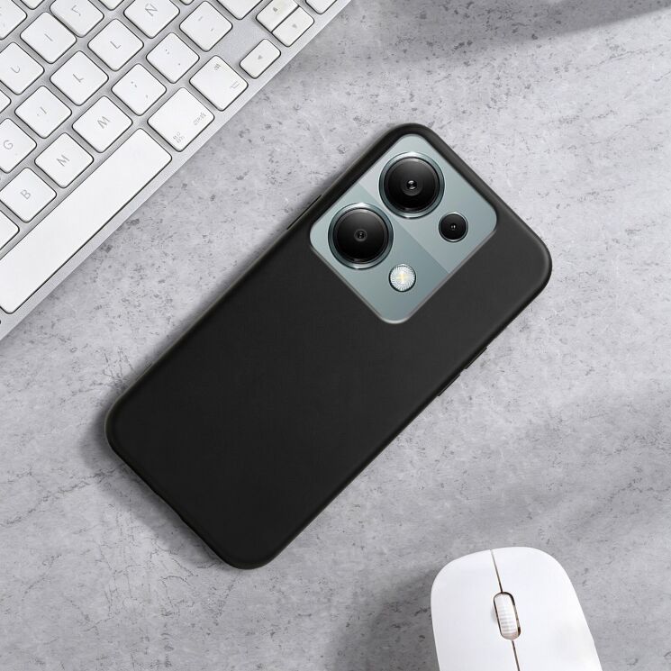 Силіконовий (TPU) чохол Deexe Matte Case для Xiaomi Redmi 17 - Black: фото 8 з 8