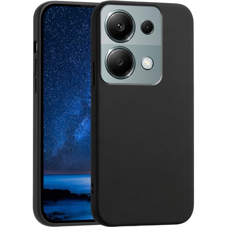 Силіконовий (TPU) чохол Deexe Matte Case для Xiaomi Redmi 17 - Black: фото 1 з 8