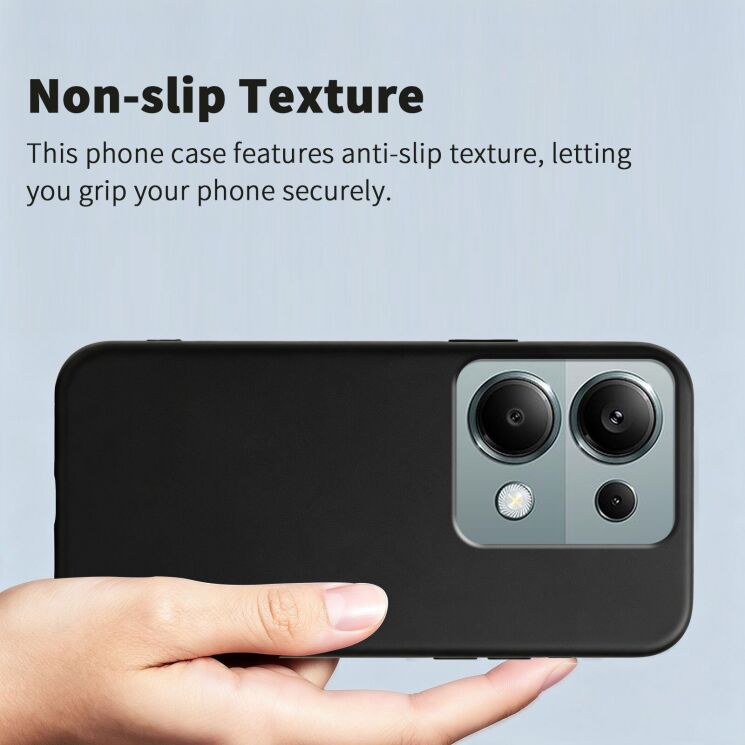 Силіконовий (TPU) чохол Deexe Matte Case для Xiaomi Redmi 17 - Black: фото 7 з 8