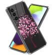 Силиконовый (TPU) чехол Deexe Pretty Glossy для Samsung Galaxy A35 (A356) - Pink Flowers (348007C)