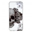 Силиконовый (TPU) чехол Deexe Pretty Glossy для Samsung Galaxy J4+ (J415) - Skull and Flowers (201547J)