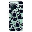Силиконовый (TPU) чехол Deexe Pretty Glossy для Samsung Galaxy S20 FE (G780) - Black Cats (251749M)