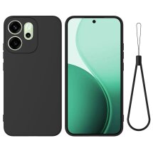 Силиконовый (TPU) чехол Deexe Silicone Case для OPPO Reno 15 Pro - Black: фото 1 из 9