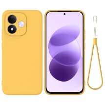 Силиконовый (TPU) чехол Deexe Silicone Case для Xiaomi Redmi Note 17 (4G/5G) - Yellow: фото 1 из 9