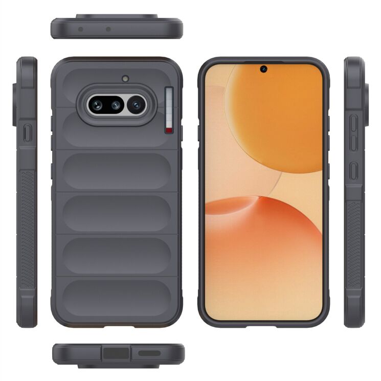 Силиконовый (TPU) чехол Deexe Terra Case для Nothing Phone (4a) - Black: фото 5 из 6