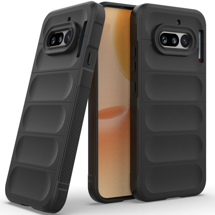 Силиконовый (TPU) чехол Deexe Terra Case для Nothing Phone (4a) - Black: фото 2 из 6