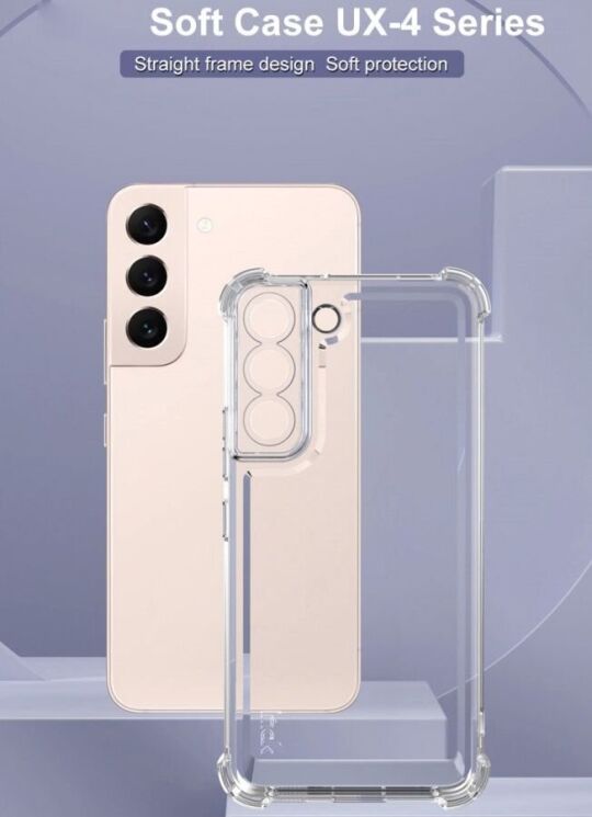 Силиконовый (TPU) чехол IMAK UX-4 Series для Samsung Galaxy S22 Plus (S906) - Transparent: фото 7 из 12