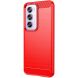 Силіконовий (TPU) чохол MOFI Carbon Fiber для OPPO Reno 12 Pro - Red (356901R). Фото 2 з 9