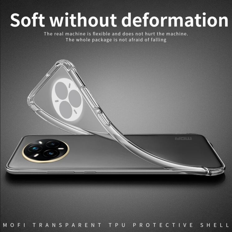 Силиконовый (TPU) чехол MOFI Thin Guard для Realme 14 Pro Plus - Transparent: фото 3 из 10