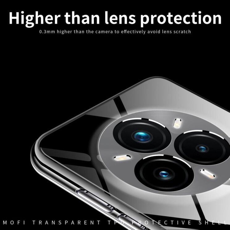 Силиконовый (TPU) чехол MOFI Thin Guard для Realme 14 Pro Plus - Transparent: фото 4 из 10