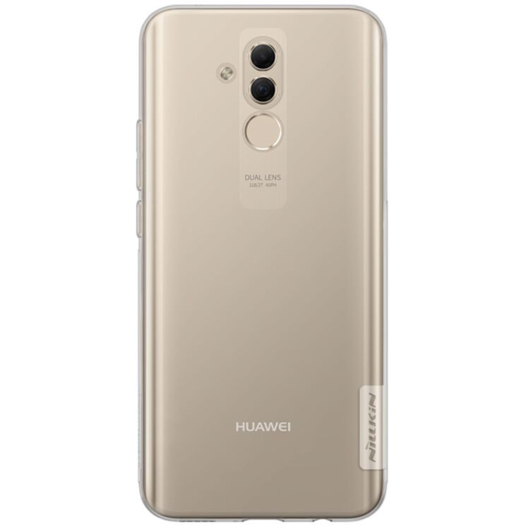Силиконовый (TPU) чехол NILLKIN Nature для Huawei Mate 20 Lite - White: фото 1 из 10