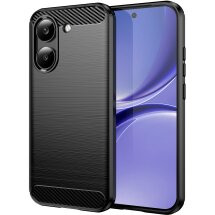 Силиконовый (TPU) чехол UniCase Carbon для Xiaomi Poco X8 Pro - Black: фото 1 из 8