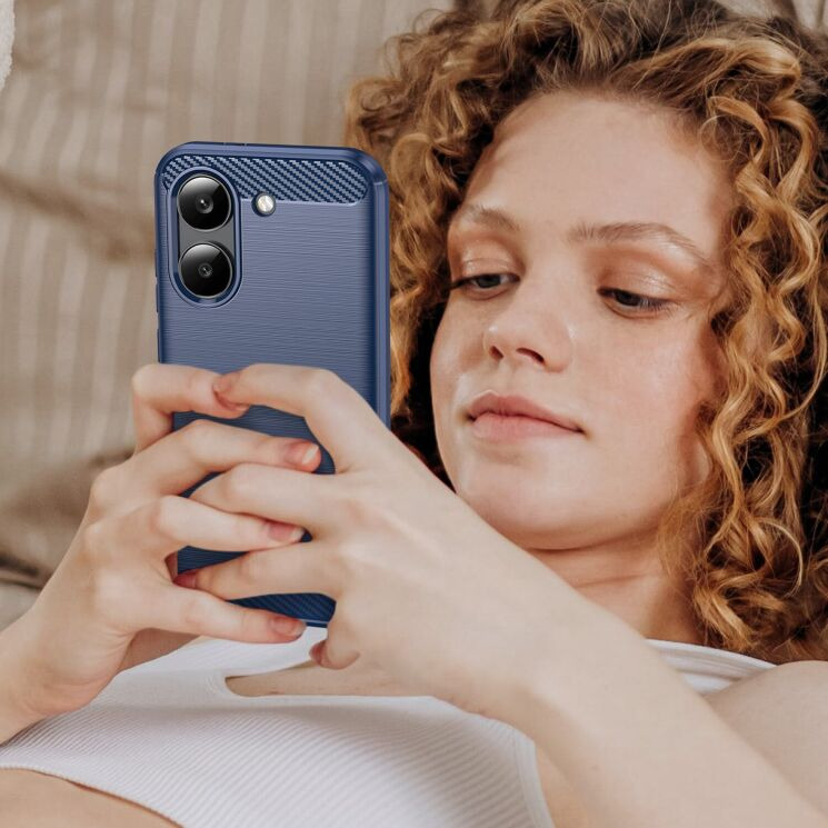 Силиконовый (TPU) чехол UniCase Carbon для Xiaomi Poco X8 Pro - Black: фото 8 из 8