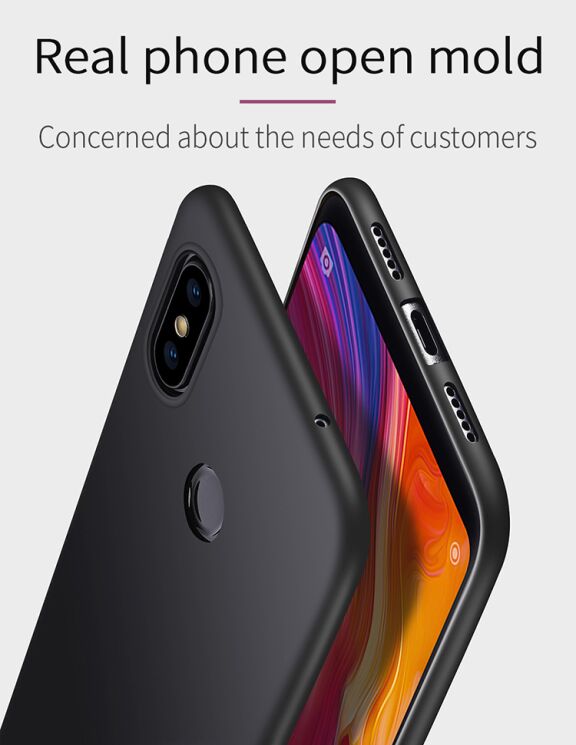 Силиконовый (TPU) чехол X-LEVEL Matte для Xiaomi Mi 8 - Black: фото 6 из 8