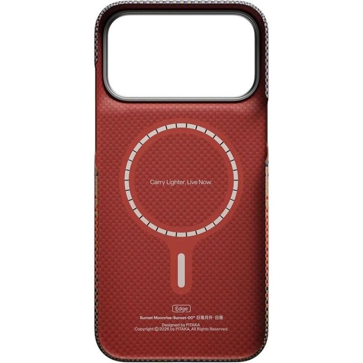 Ультратонкий чохол Pitaka Edge Case для iPhone 18 Pro Max (KI1802PM) - Sunset: фото 3 з 13