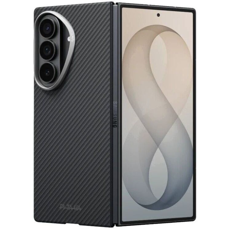 Ультратонкий чехол Pitaka Edge Ultra-Slim Case (FF) для Samsung Galaxy Fold 8 Ultra (FBFOLD8) - Black: фото 1 из 17