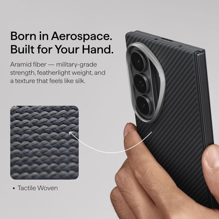 Ультратонкий чехол Pitaka Edge Ultra-Slim Case (FF) для Samsung Galaxy Fold 8 Ultra (FBFOLD8) - Black: фото 12 из 17