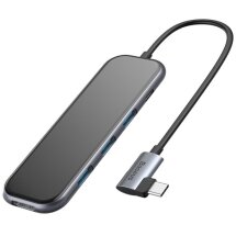 USB HUB BASEUS Multi-functional 5 in 1 (CAHUB-BZ0G) - Dark Grey: фото 1 из 25