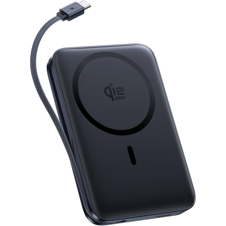 Внешний аккумулятор Baseus PicoGo AM61 Qi2.2 Magnetic 45W (10000mAh) E0028V00 - Black: фото 1 из 14