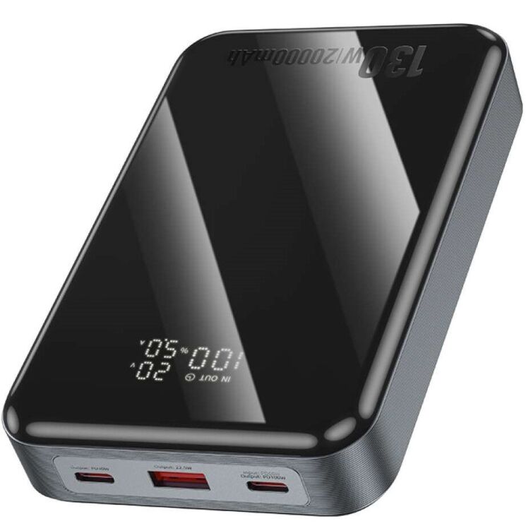 Внешний аккумулятор Hoco Q30A Fast charge 130W (20000mAh) - Metal gray: фото 5 из 9