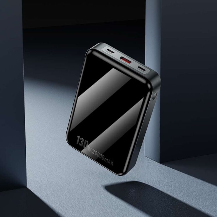 Внешний аккумулятор Hoco Q30A Fast charge 130W (20000mAh) - Metal gray: фото 8 из 9