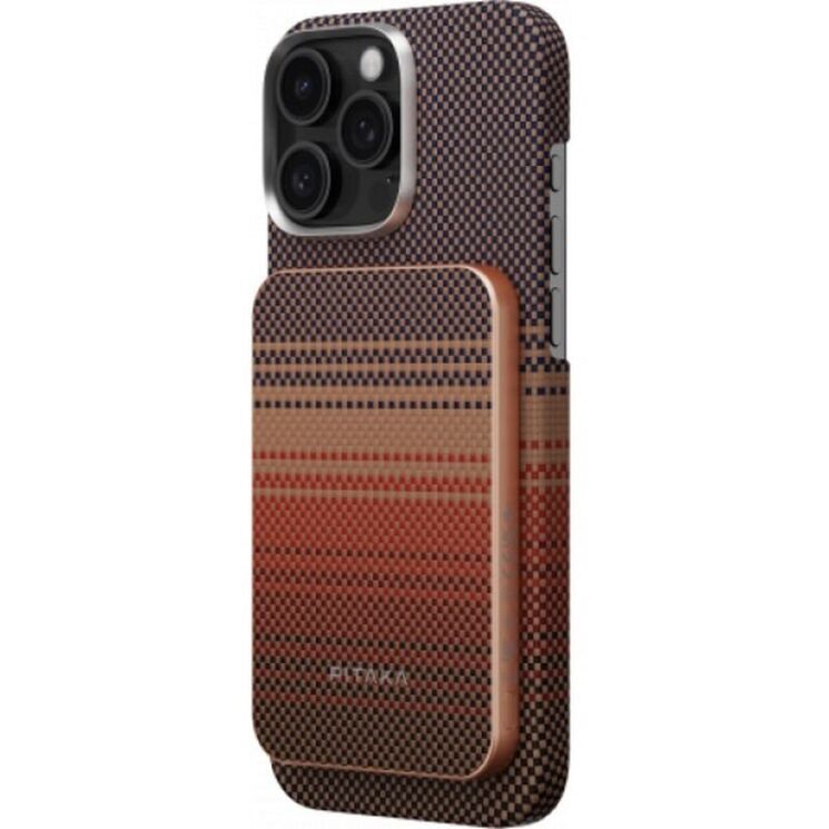 Зовнішній акумулятор Pitaka Aramid Qi2 15W (5000mAh) PBQ2402 - Sunset (995568O) Зовнішній акумулятор Pitaka Aramid Qi2 15W (5000mAh) PBQ2402 - Sunset: фото 3 з 11