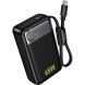 Внешний акумулятор Hoco Q53 Skillful PD65W (12000mAh) - Black (995761B). Фото 2 из 8