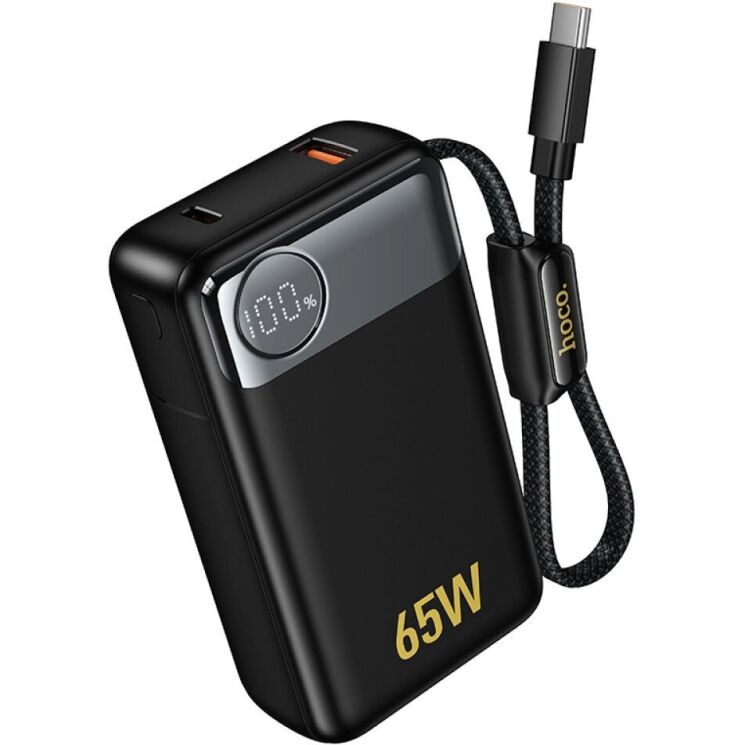Внешний акумулятор Hoco Q53 Skillful PD65W (12000mAh) - Black: фото 2 из 8