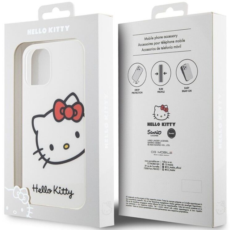 Защитный чехол Hello Kitty IML Head Logo для Apple iPhone 12 / iPhone 12 Pro - White: фото 8 из 8