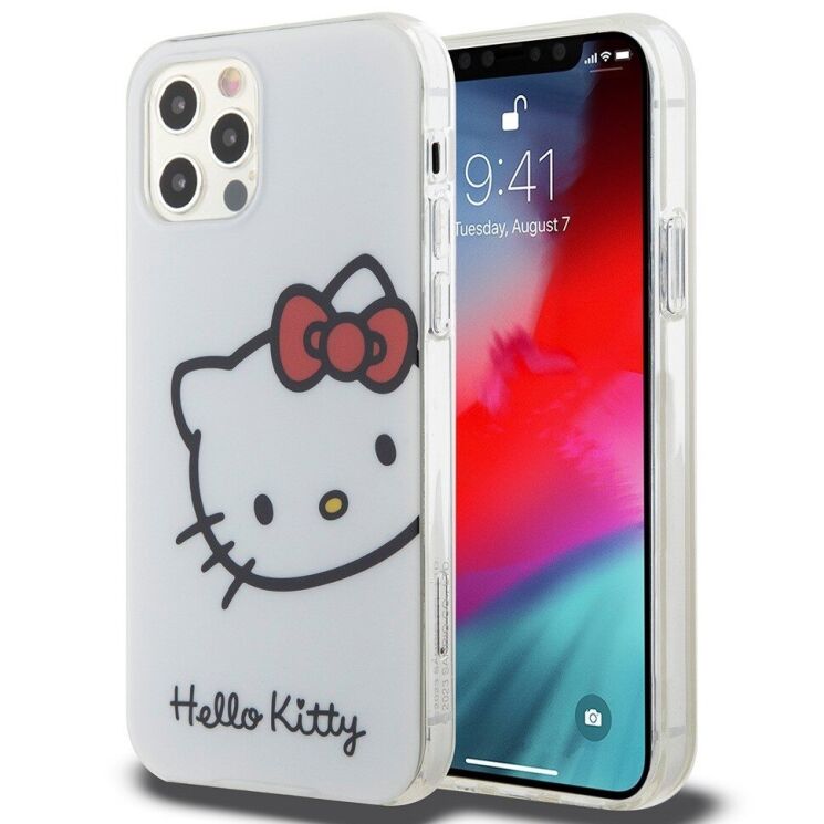 Защитный чехол Hello Kitty IML Head Logo для Apple iPhone 12 / iPhone 12 Pro - White: фото 1 из 8