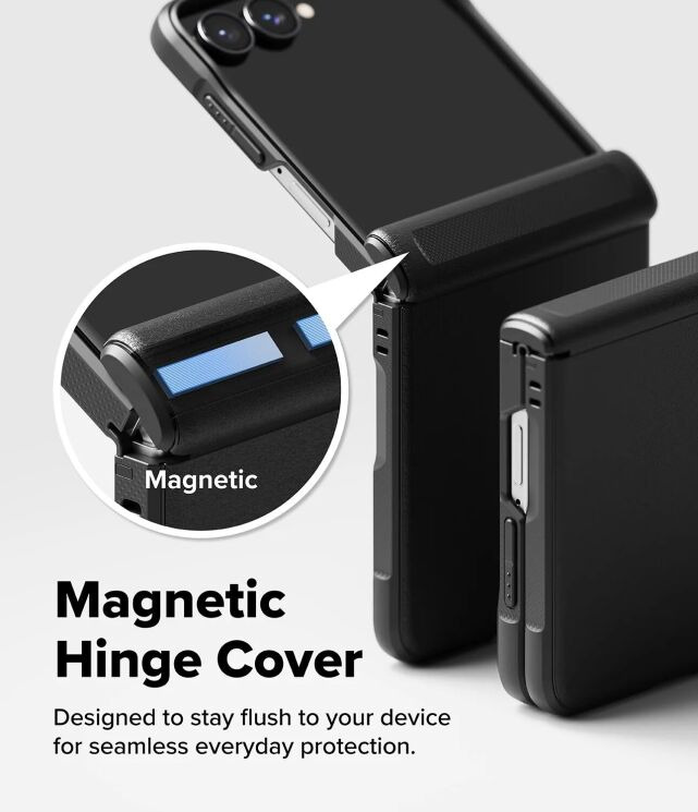 Защитный чехол Ringke Onyx Flap Magnetic для Samsung Galaxy Flip 8 (8800380460591) - Black: фото 9 из 23